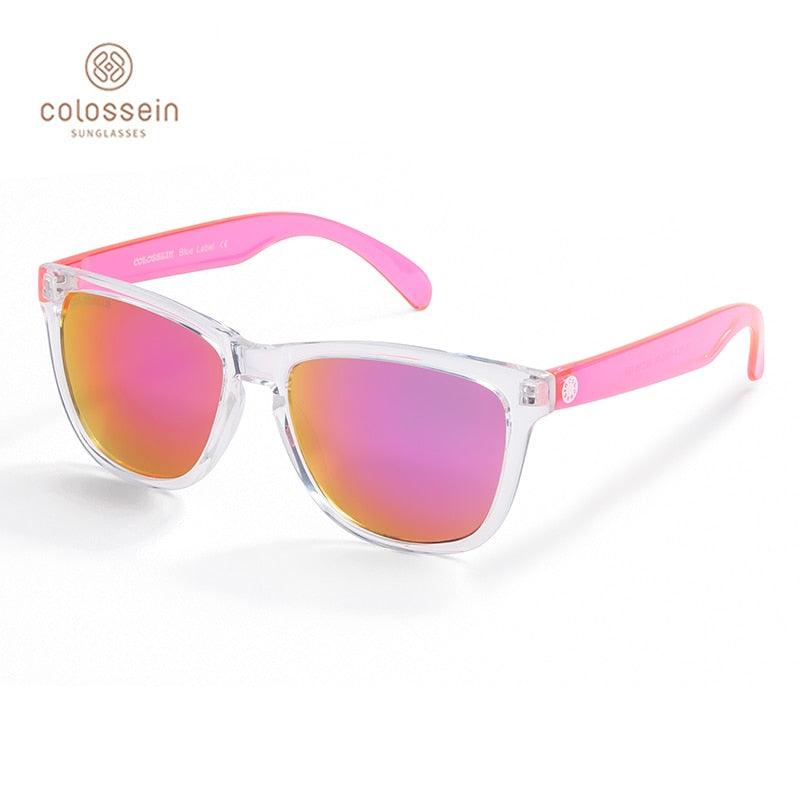 COLOSSEIN Sunglasses For Women Gradient Colorful Lens Glasses Classic Retro Eyewear Transparent Frame UV400 Sunglasses Men - Random the Ghost