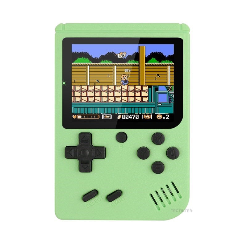 Retro Portable Mini Handheld Video Game Console 8-Bit 3.0 Inch Color LCD Kids Color Game Player Built-in 400 games - Random the Ghost