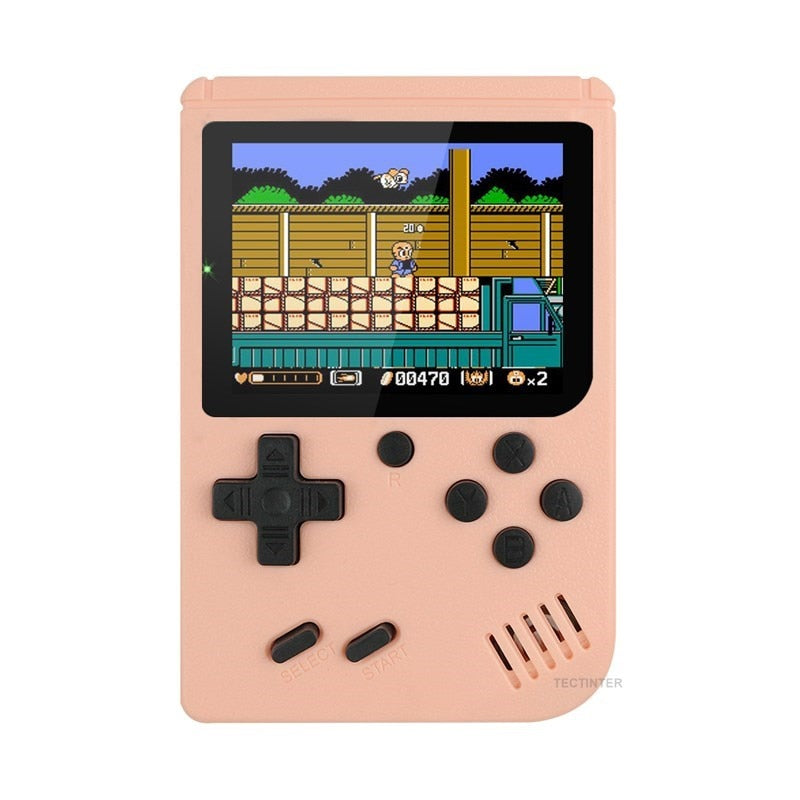 Retro Portable Mini Handheld Video Game Console 8-Bit 3.0 Inch Color LCD Kids Color Game Player Built-in 400 games - Random the Ghost