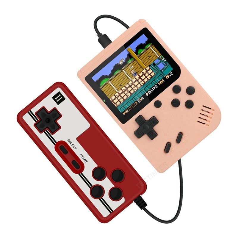 Retro Portable Mini Handheld Video Game Console 8-Bit 3.0 Inch Color LCD Kids Color Game Player Built-in 400 games - Random the Ghost