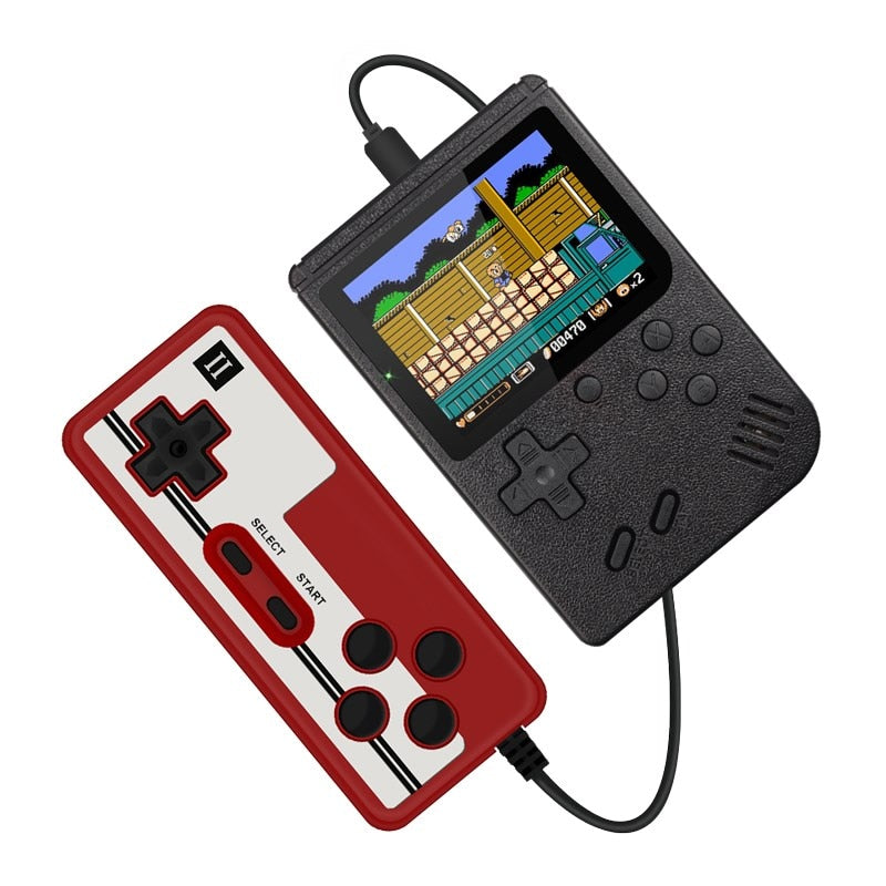 Retro Portable Mini Handheld Video Game Console 8-Bit 3.0 Inch Color LCD Kids Color Game Player Built-in 400 games - Random the Ghost