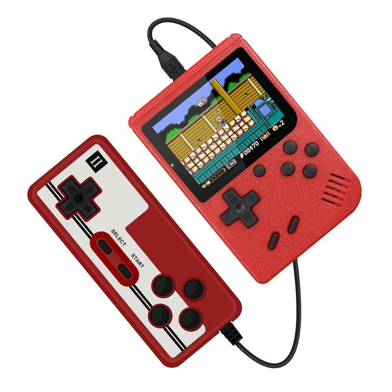 Retro Portable Mini Handheld Video Game Console 8-Bit 3.0 Inch Color LCD Kids Color Game Player Built-in 400 games - Random the Ghost