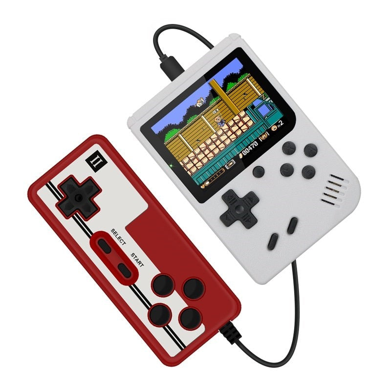 Retro Portable Mini Handheld Video Game Console 8-Bit 3.0 Inch Color LCD Kids Color Game Player Built-in 400 games - Random the Ghost