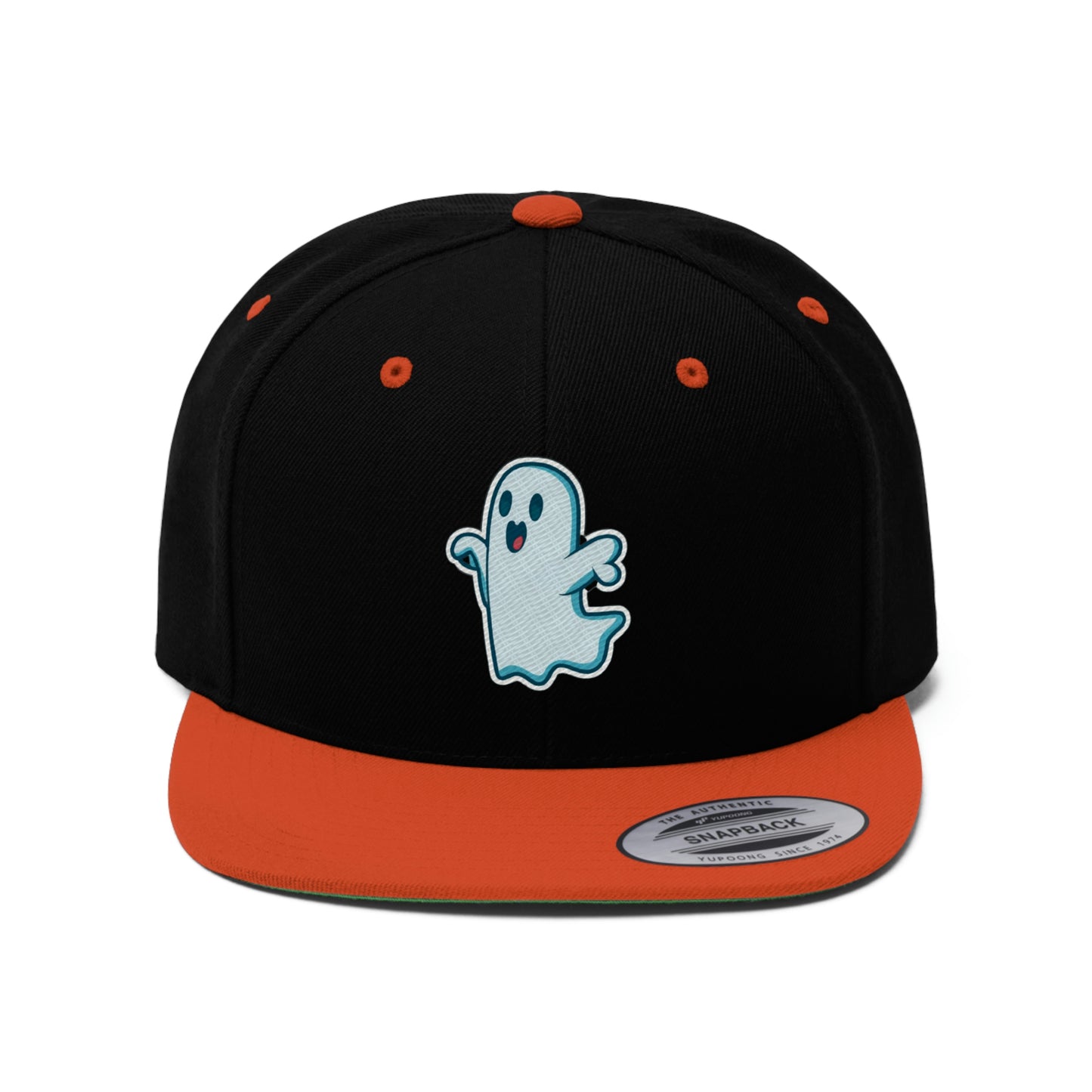 Unisex Random Ghost Flat Bill Hat