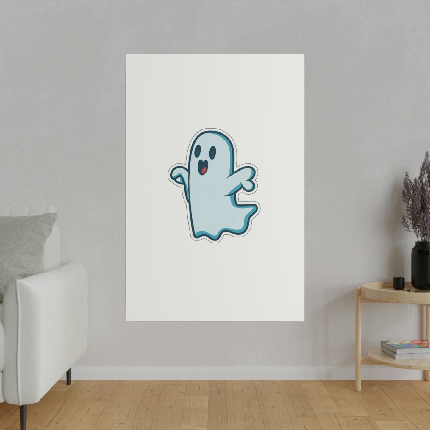 Random Ghost Matte Canvas, Stretched, 0.75"