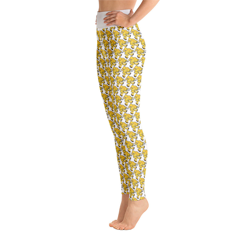 L$D Pop Blotter Yoga Leggings - Random the Ghost