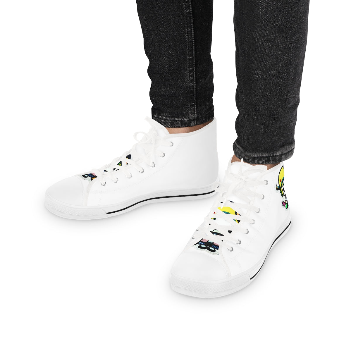 Men's High Top Shoes - Random the Ghost