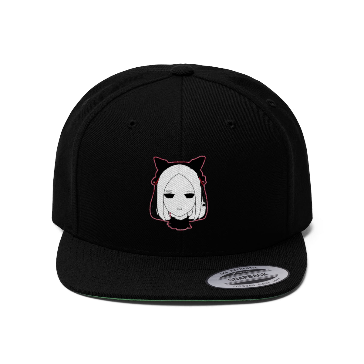 Unisex Ghost Girl Flat Bill Hat