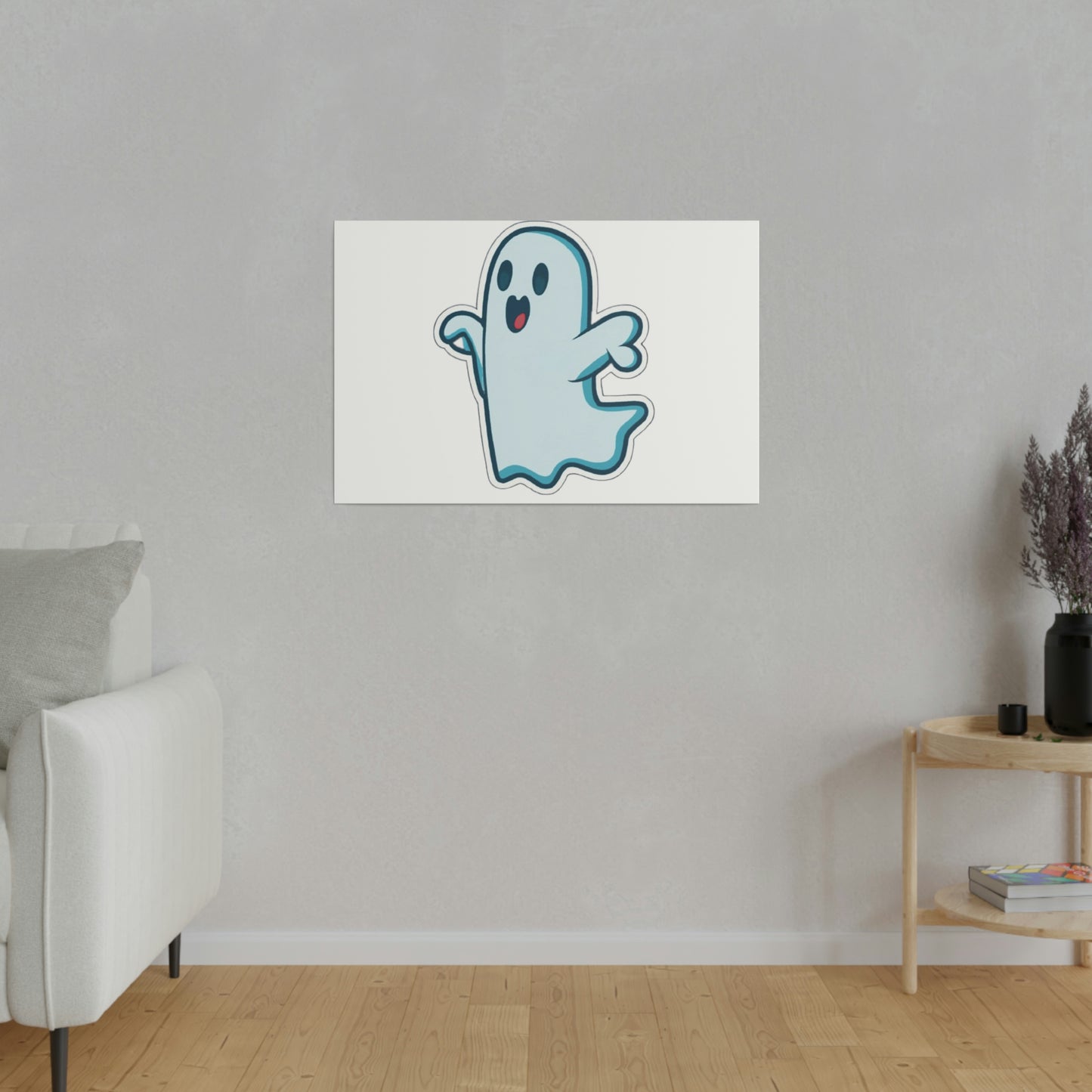 Random Ghost Matte Canvas, Stretched, 0.75"