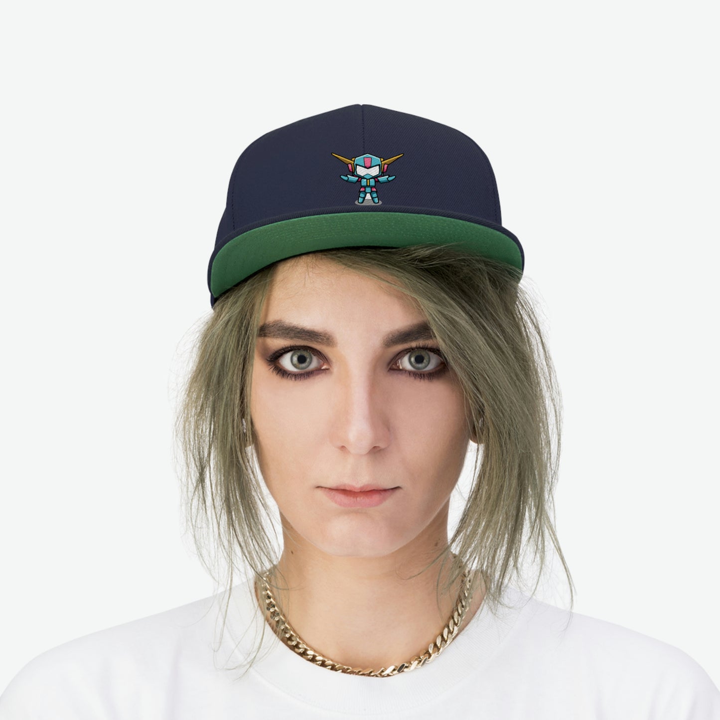 Unisex Random Mini Mech Flat Bill Hat