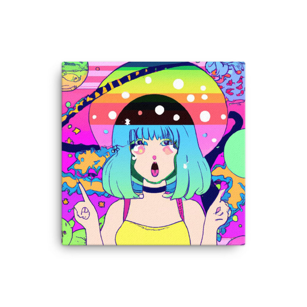 Kawaii Girl Canvas - Random the Ghost