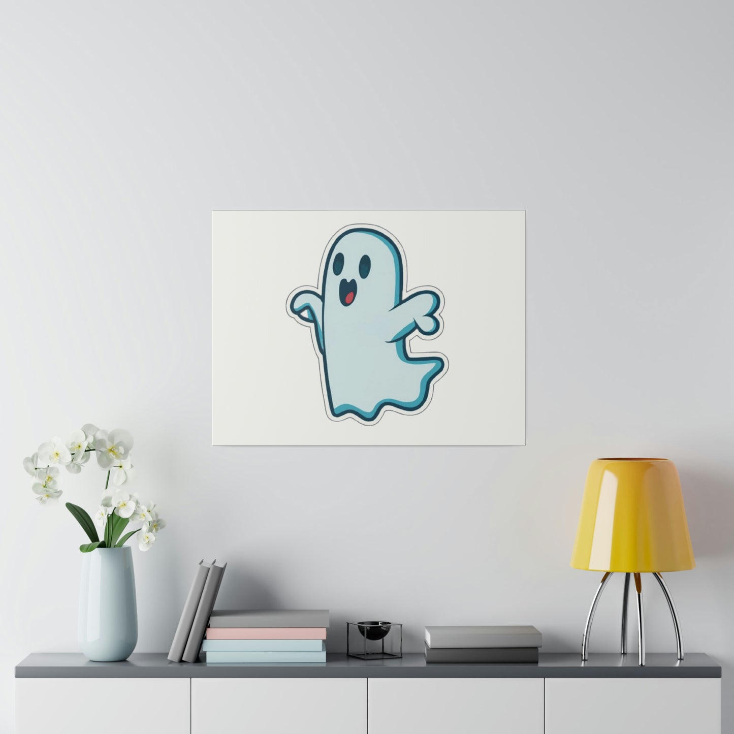 Random Ghost Matte Canvas, Stretched, 0.75"