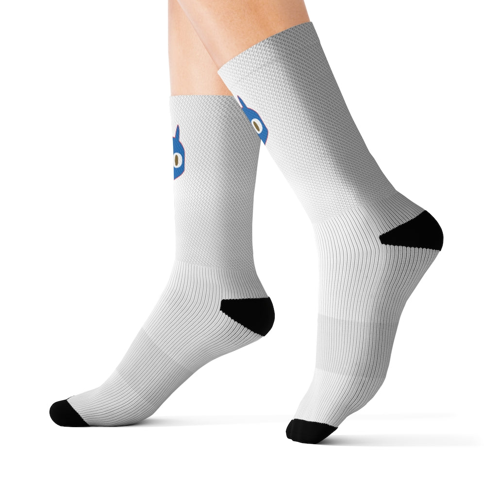 Random Mascot Sublimation Socks - Random the Ghost