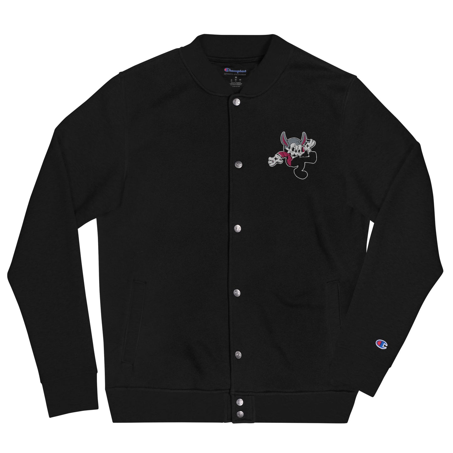 Embroidered Pop 214 Champion Bomber Jacket - Random the Ghost