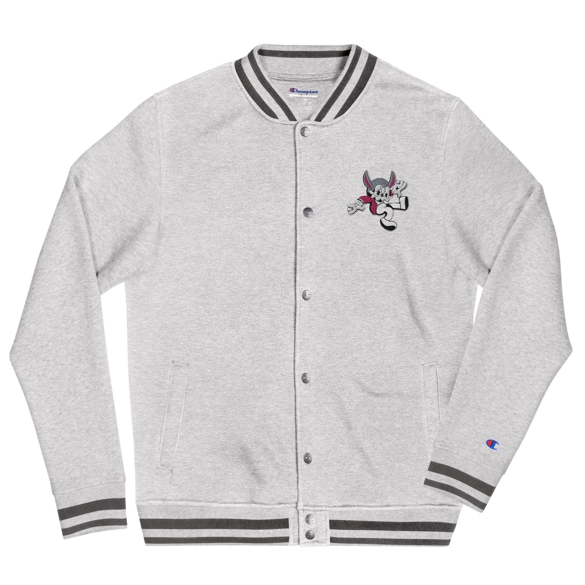 Embroidered Pop 214 Champion Bomber Jacket - Random the Ghost