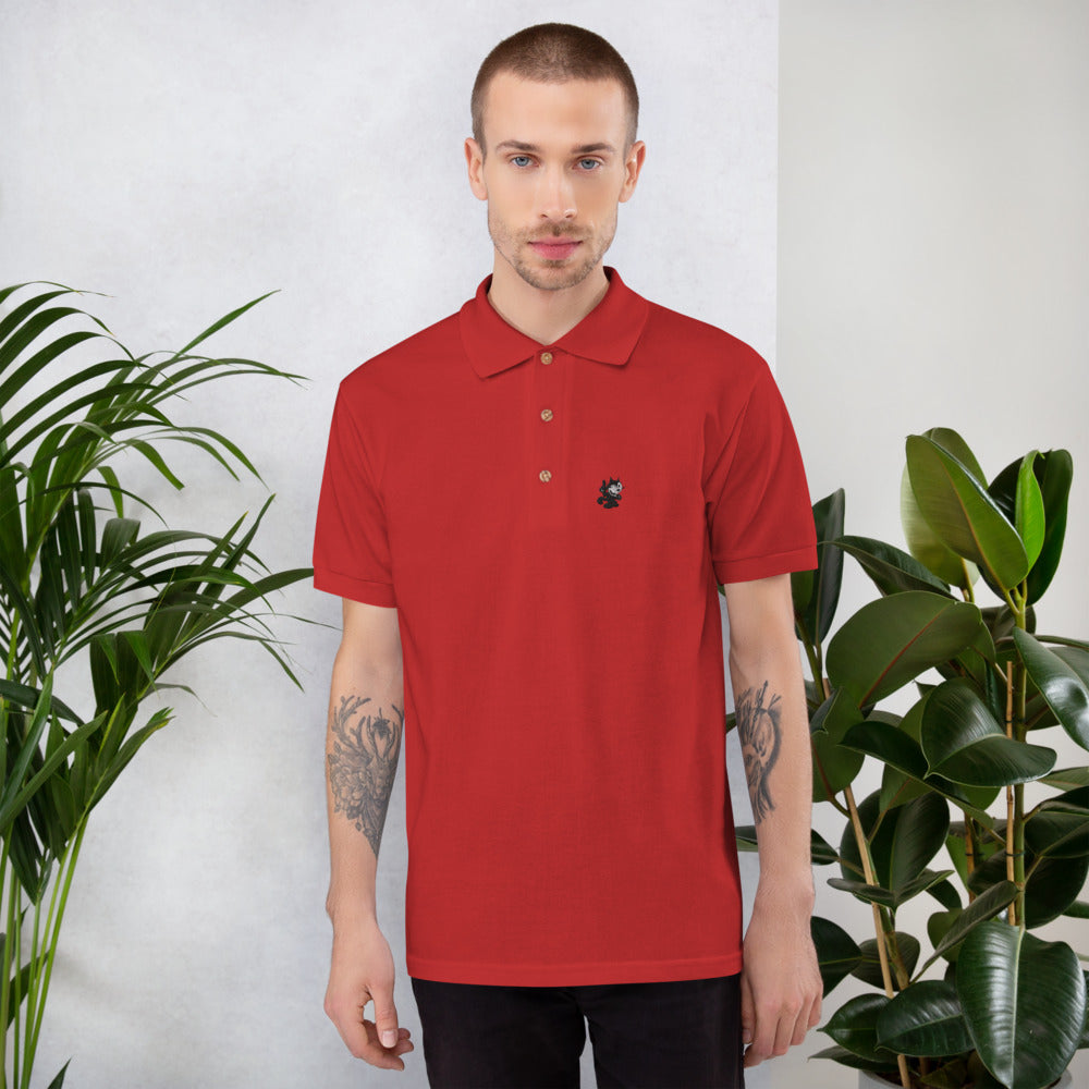 Embroidered Felix Polo Shirt - Random the Ghost