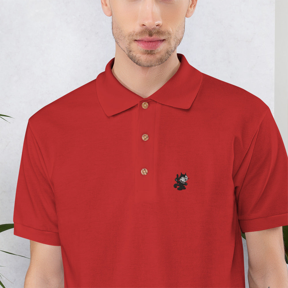 Embroidered Felix Polo Shirt - Random the Ghost