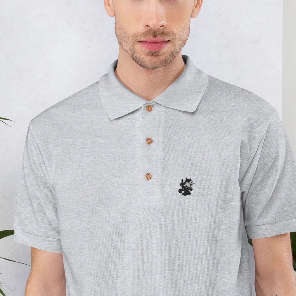 Embroidered Felix Polo Shirt - Random the Ghost