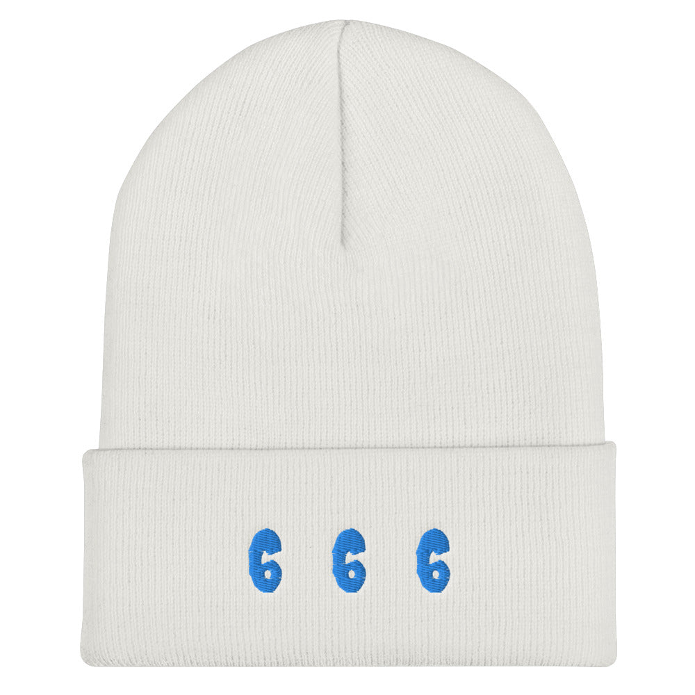 666 Cuffed Beanie - Random the Ghost