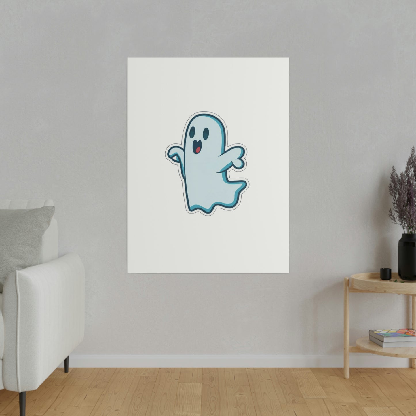 Random Ghost Matte Canvas, Stretched, 0.75"