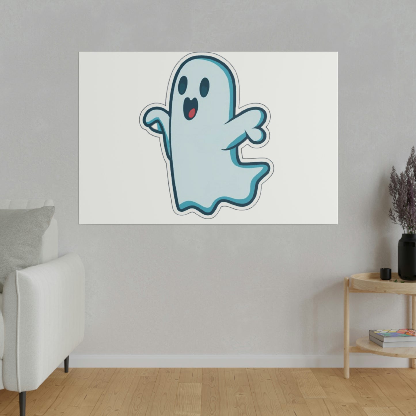 Random Ghost Matte Canvas, Stretched, 0.75"