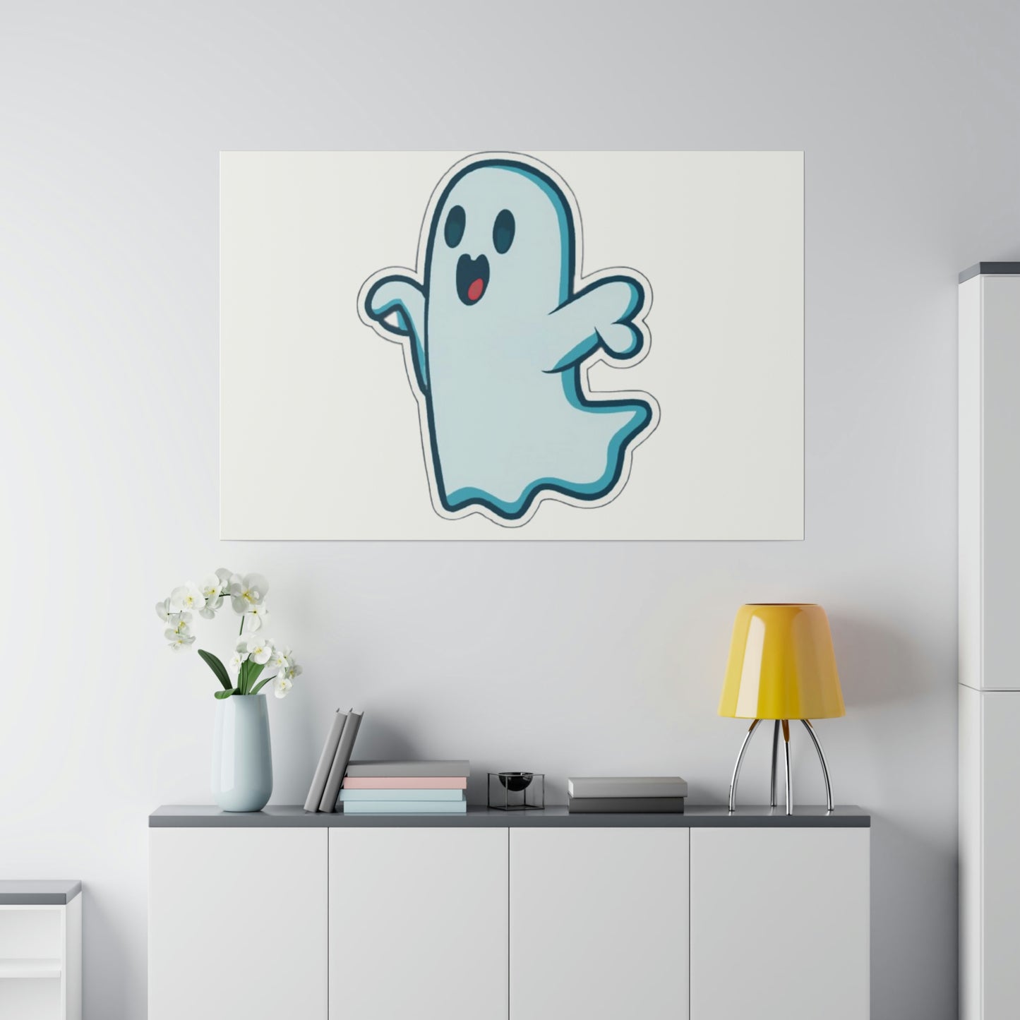 Random Ghost Matte Canvas, Stretched, 0.75"