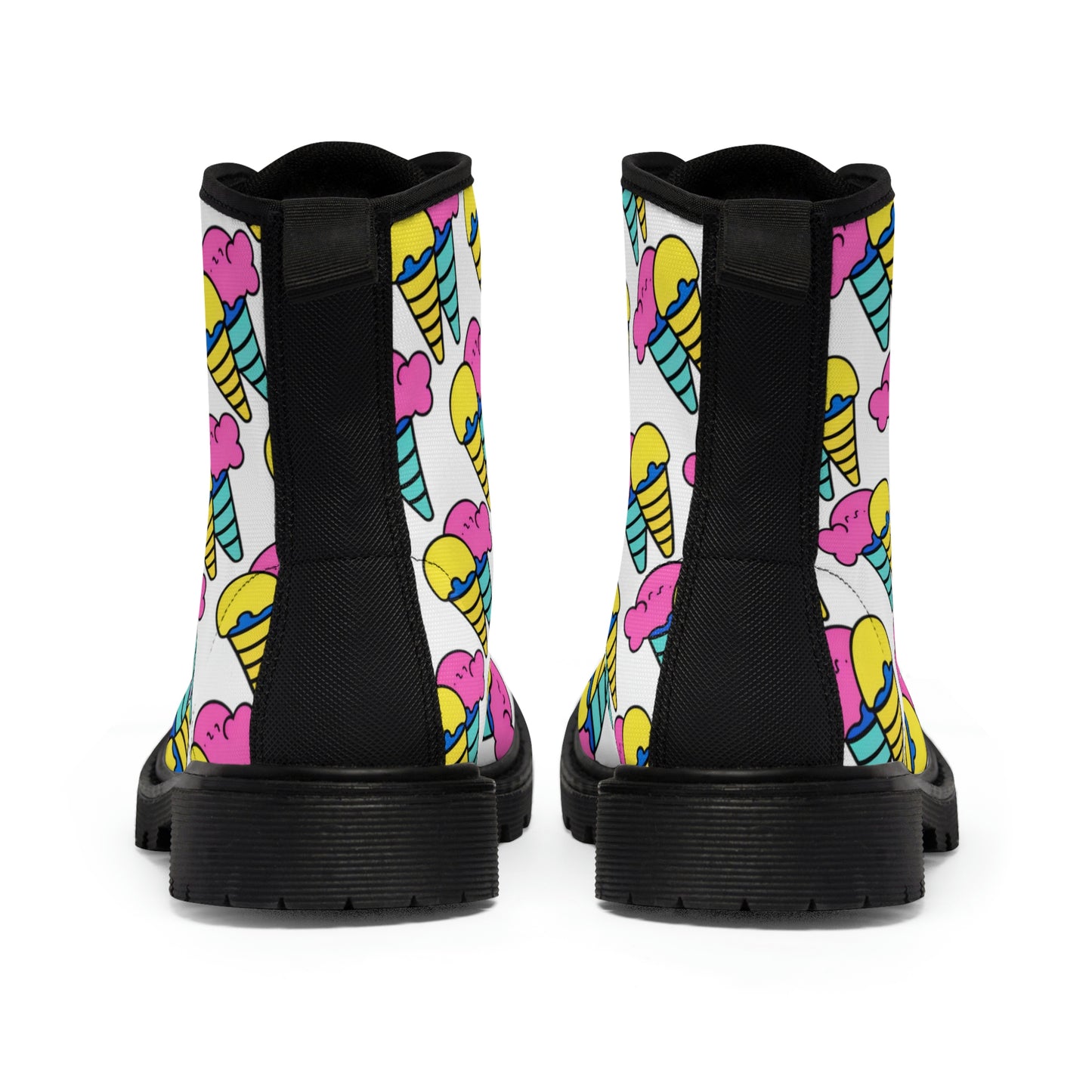 Shoes: Men's Random Ice Cream Canvas Boots