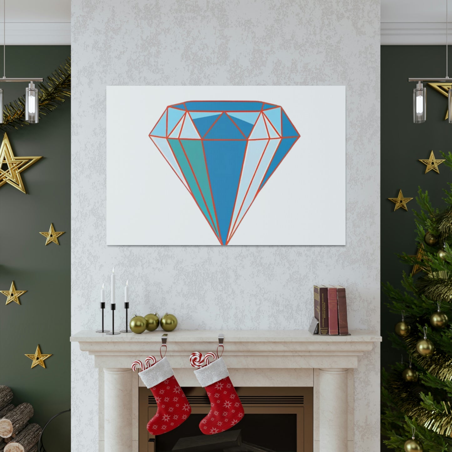 Random Diamond Canvas Gallery Wraps