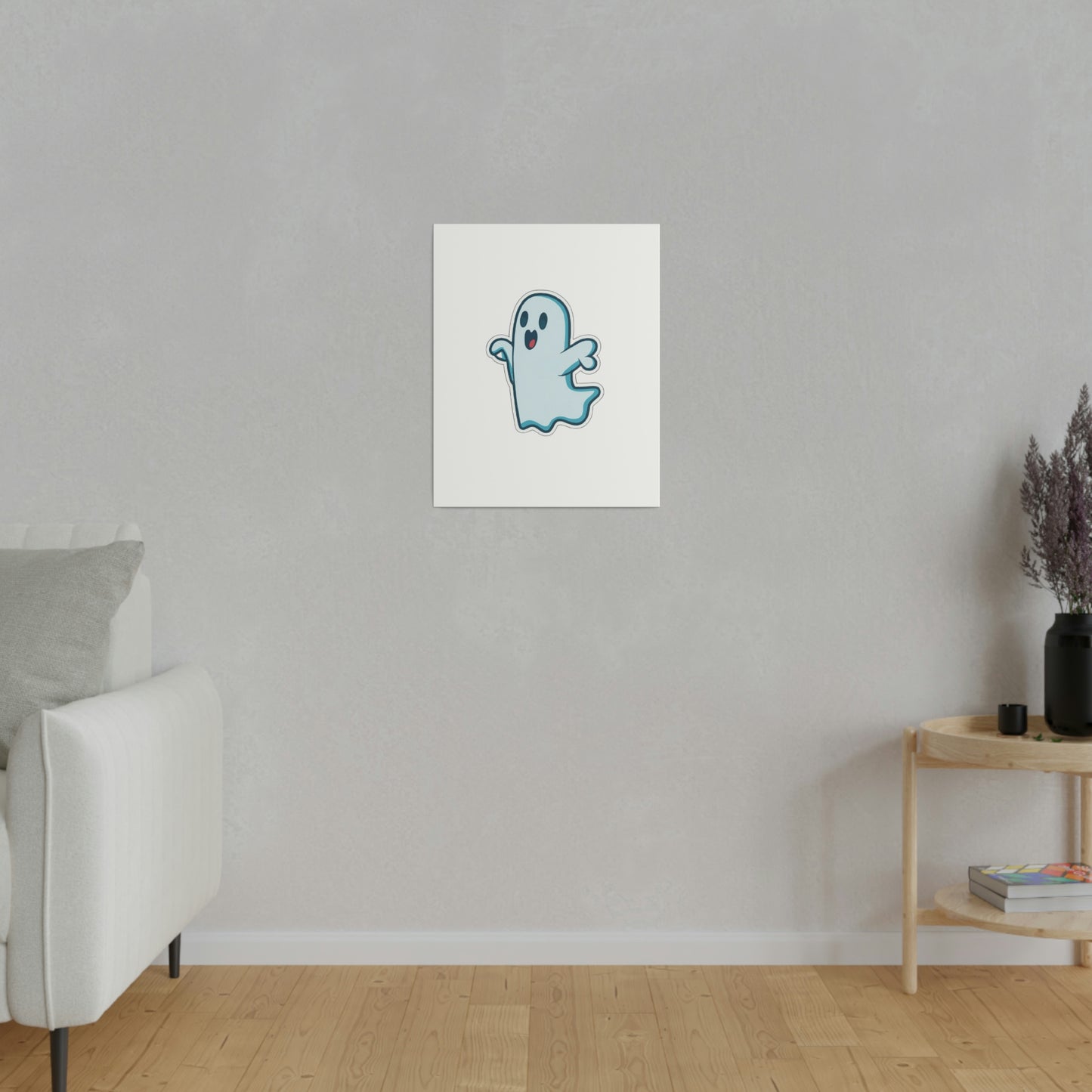 Random Ghost Matte Canvas, Stretched, 0.75"