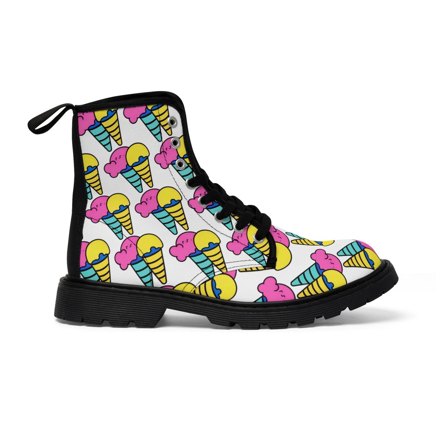 Shoes: Men's Random Ice Cream Canvas Boots