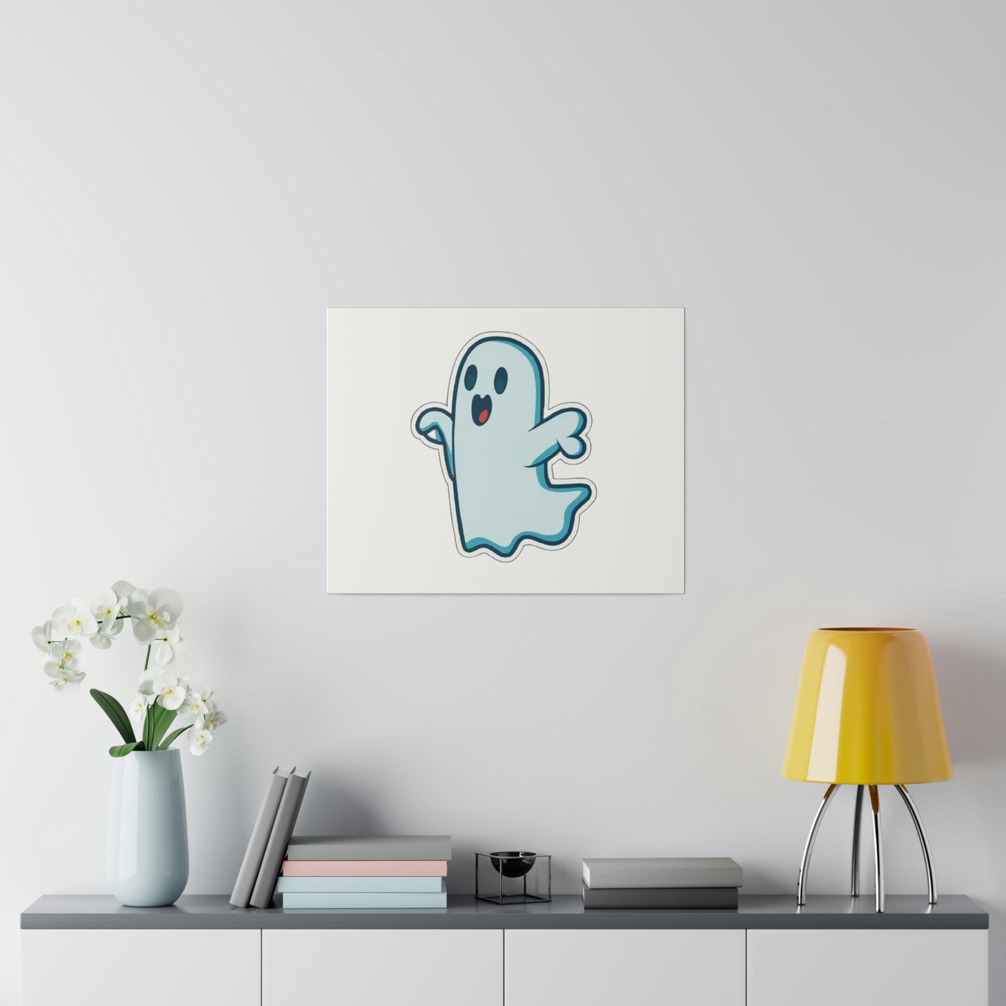 Random Ghost Matte Canvas, Stretched, 0.75"