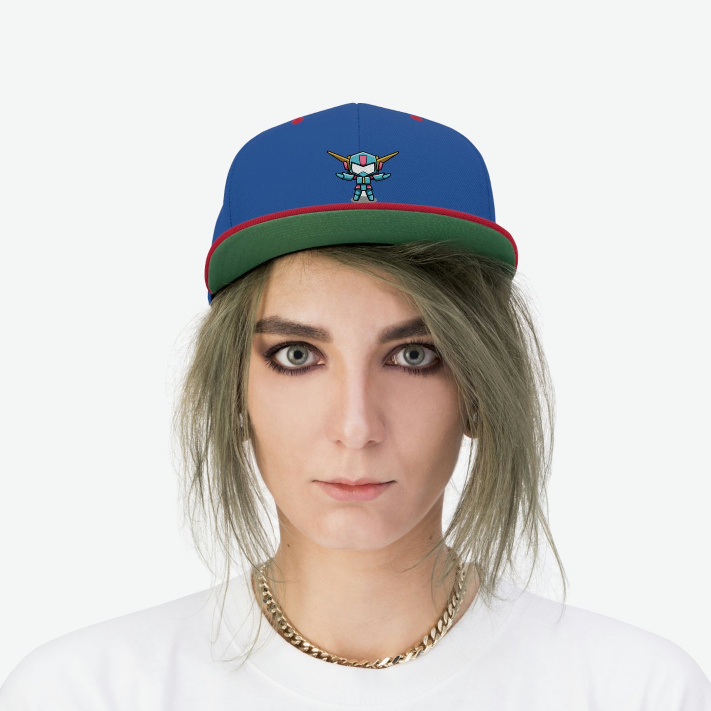 Unisex Random Mini Mech Flat Bill Hat