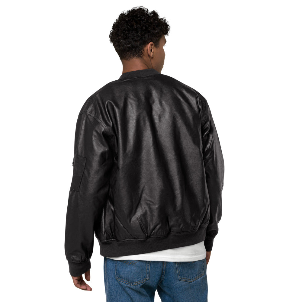 Haight Street L$D Leather Bomber Jacket - Random the Ghost