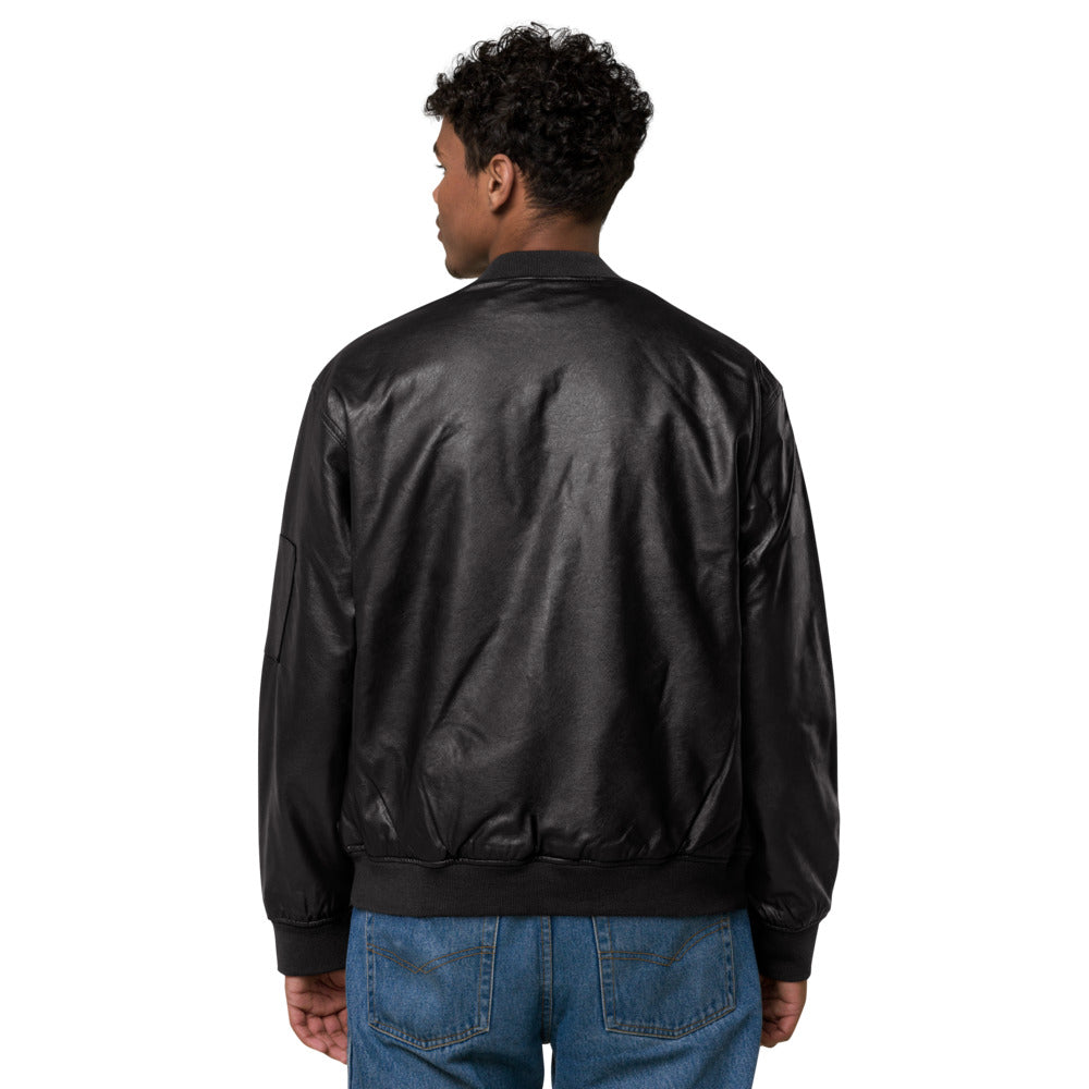 Haight Street L$D Leather Bomber Jacket - Random the Ghost