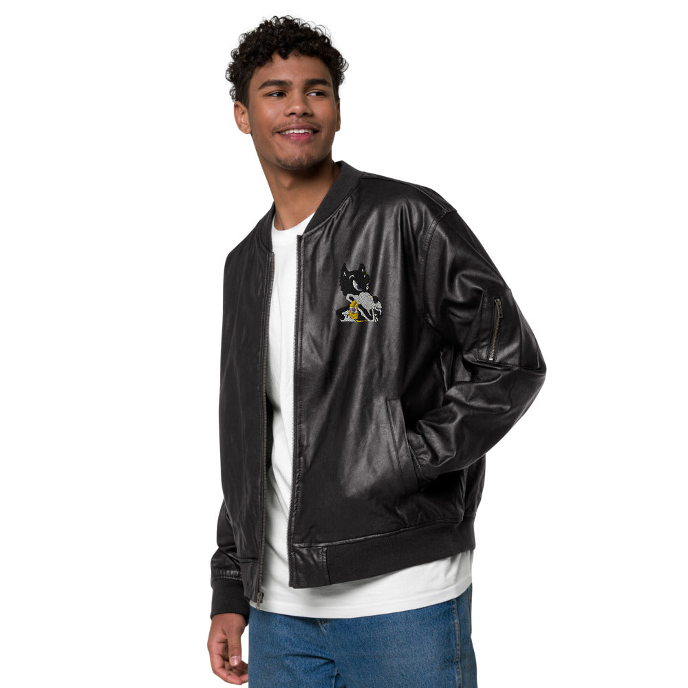 Haight Street L$D Leather Bomber Jacket - Random the Ghost