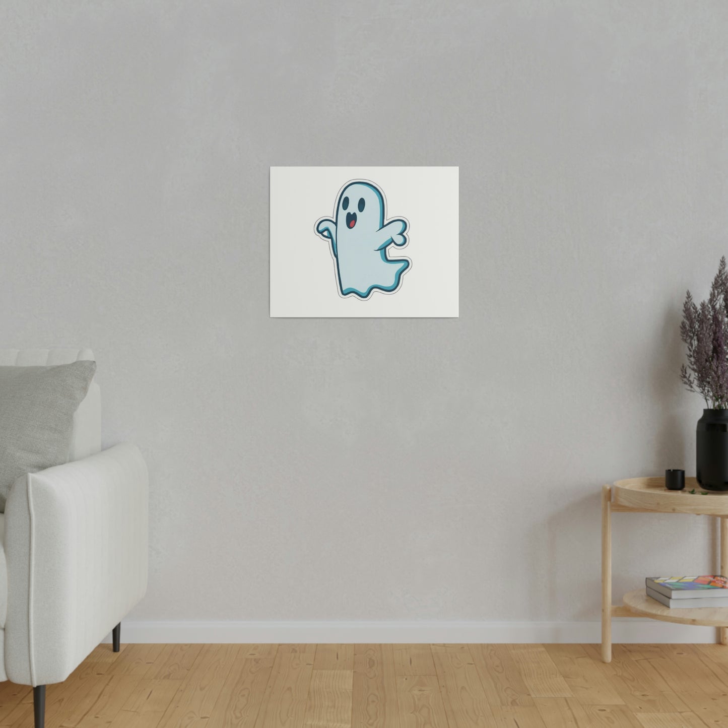 Random Ghost Matte Canvas, Stretched, 0.75"