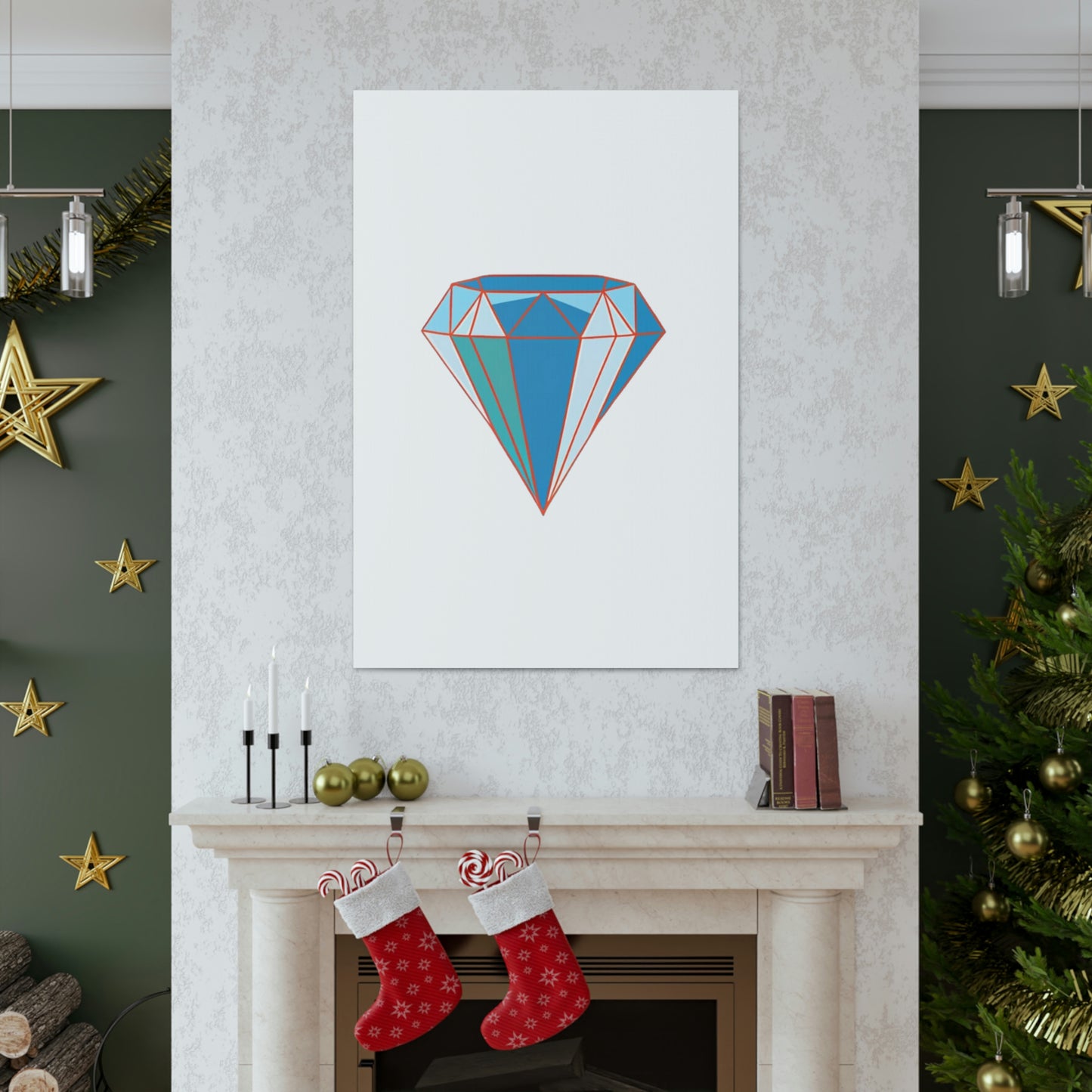 Random Diamond Canvas Gallery Wraps