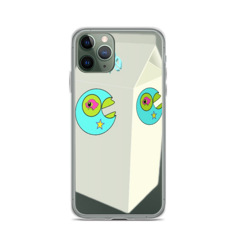 Star Mouth Milk Carton iPhone Case - Random the Ghost