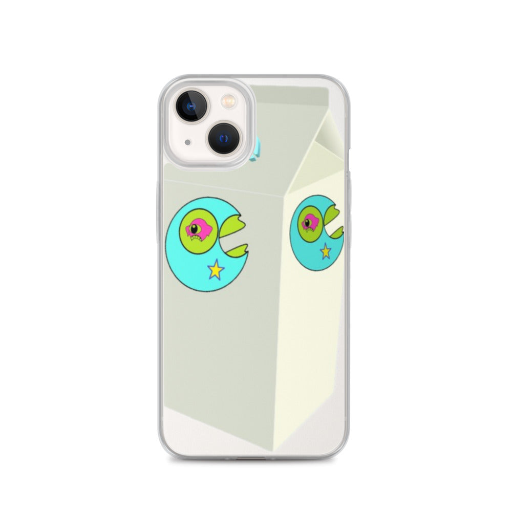 Star Mouth Milk Carton iPhone Case - Random the Ghost