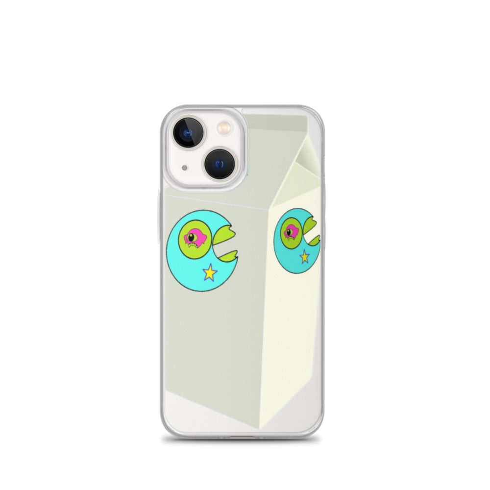 Star Mouth Milk Carton iPhone Case - Random the Ghost