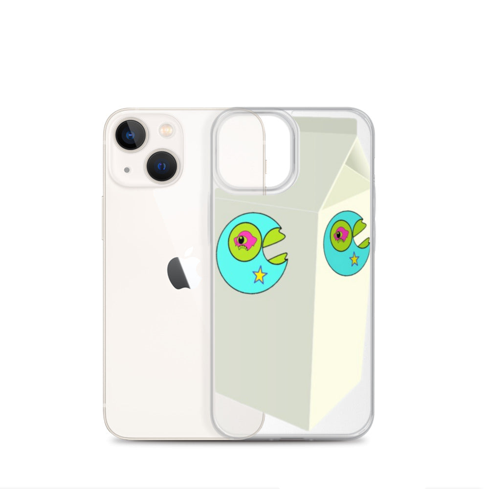 Star Mouth Milk Carton iPhone Case - Random the Ghost