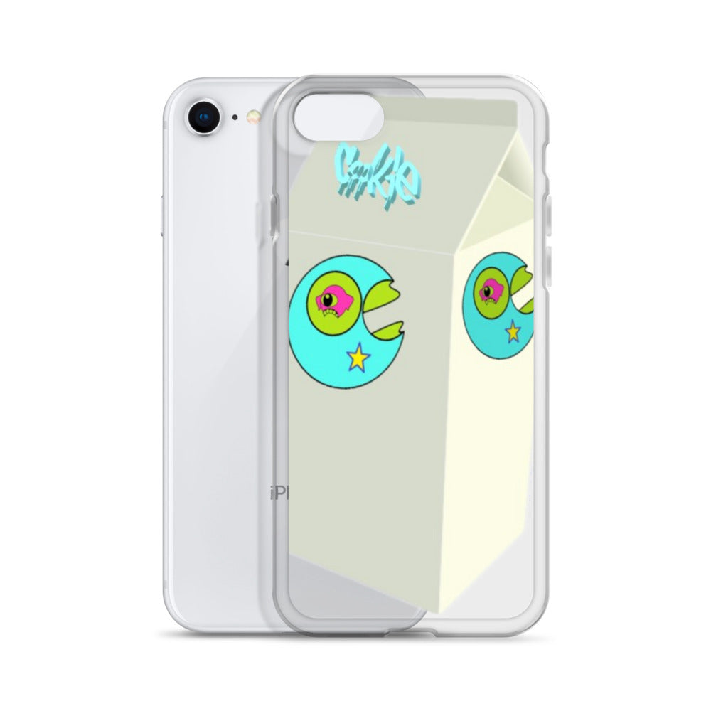 Star Mouth Milk Carton iPhone Case - Random the Ghost