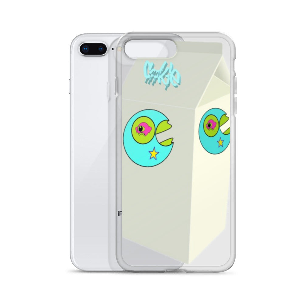 Star Mouth Milk Carton iPhone Case - Random the Ghost