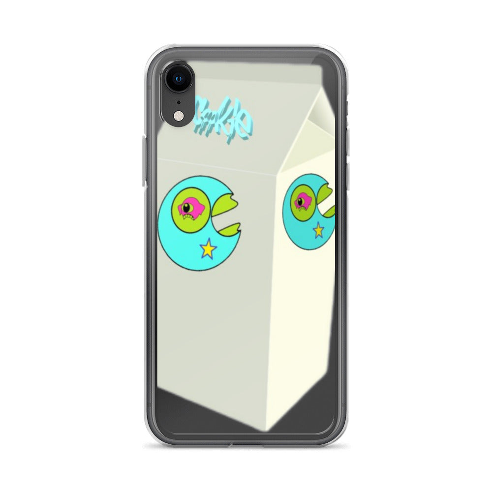 Star Mouth Milk Carton iPhone Case - Random the Ghost