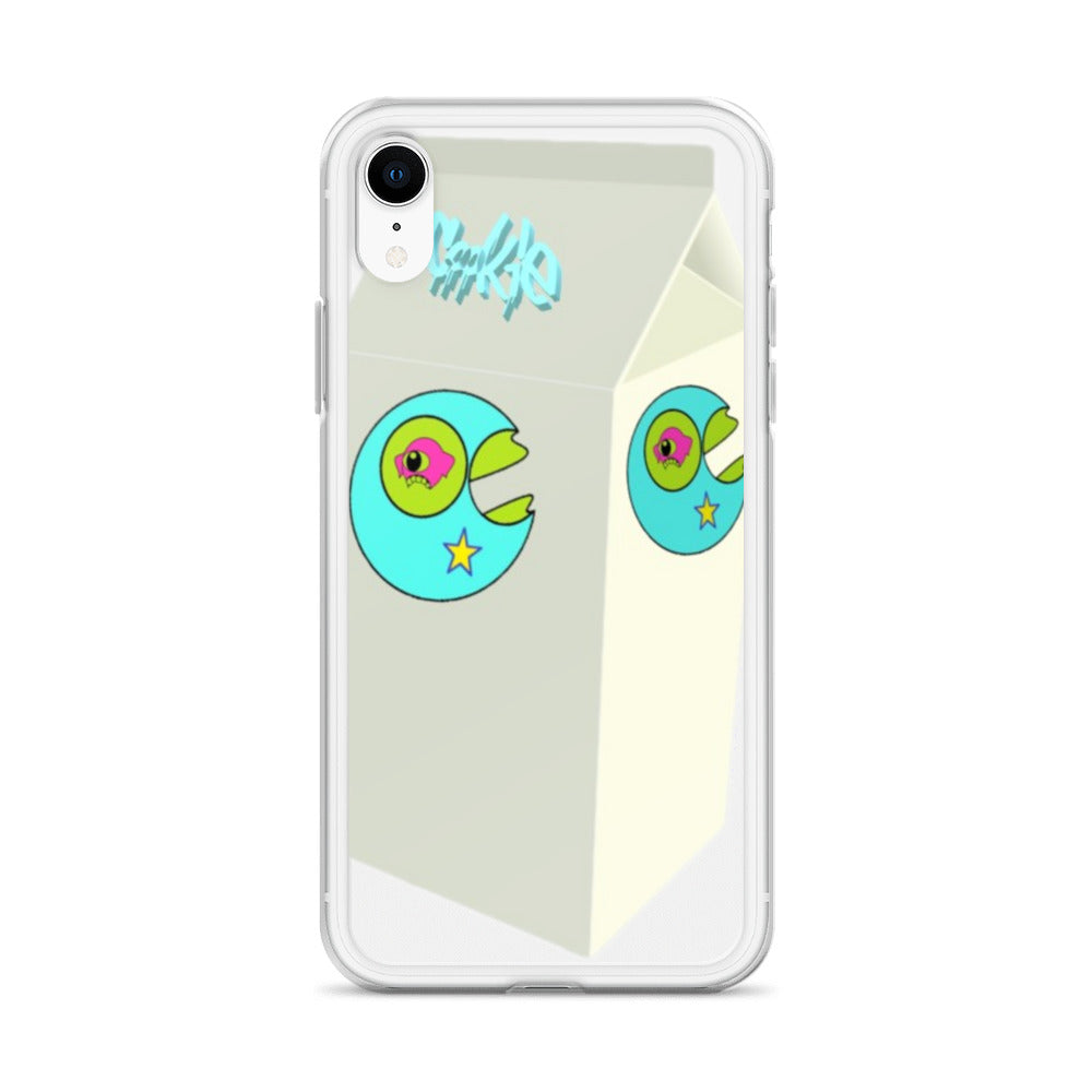 Star Mouth Milk Carton iPhone Case - Random the Ghost