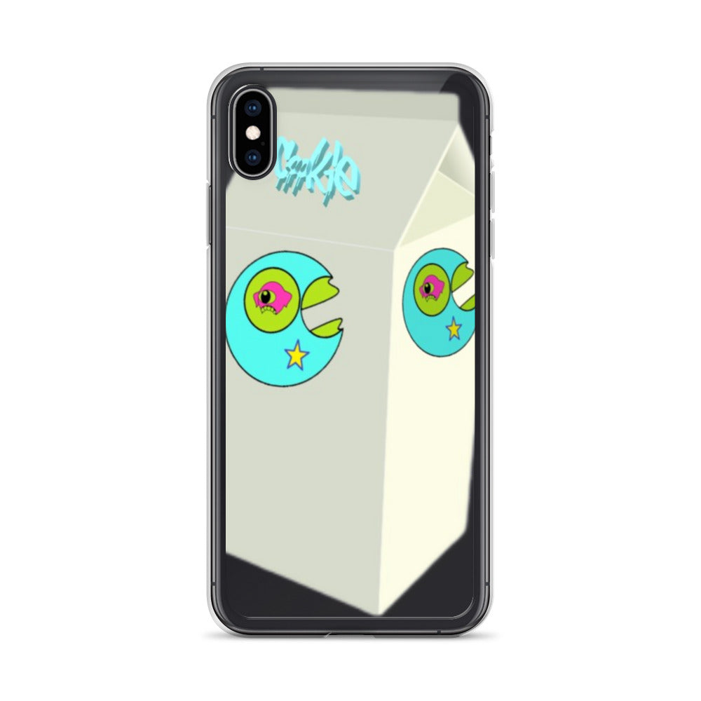 Star Mouth Milk Carton iPhone Case - Random the Ghost