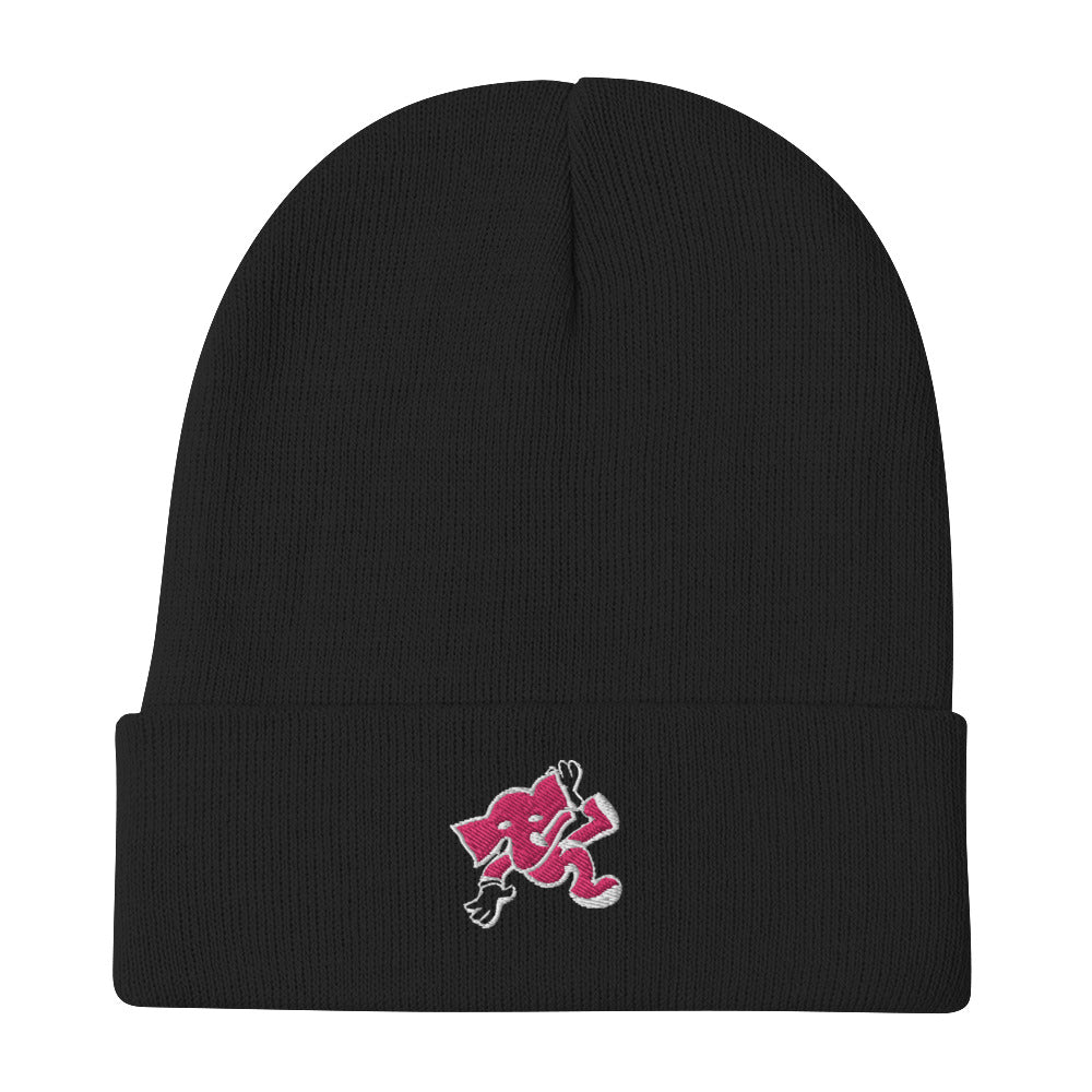 Pink L$D Pop Embroidered Beanie - Random the Ghost