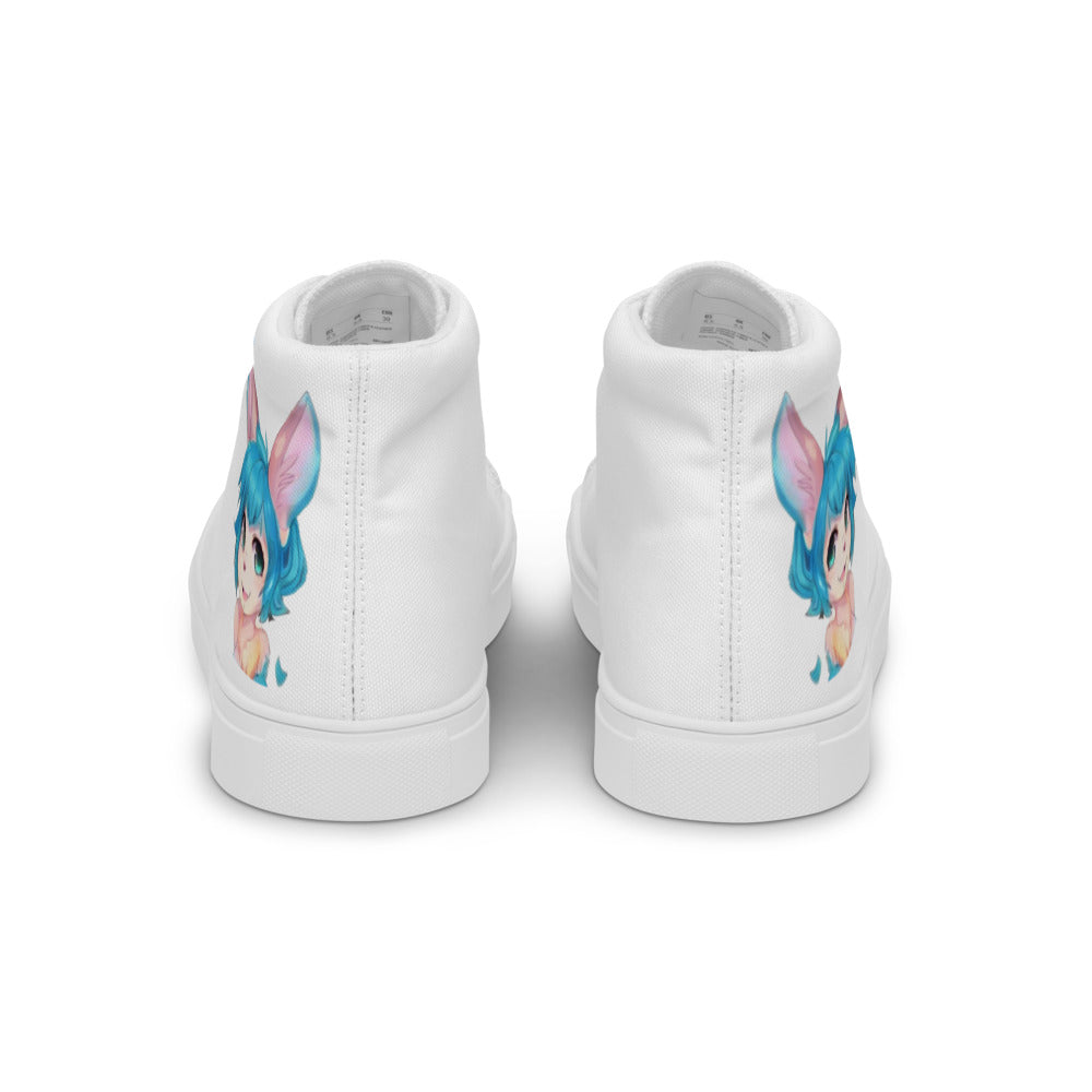 Men’s Mecha Pop Girl 195's high top canvas shoes - Random the Ghost