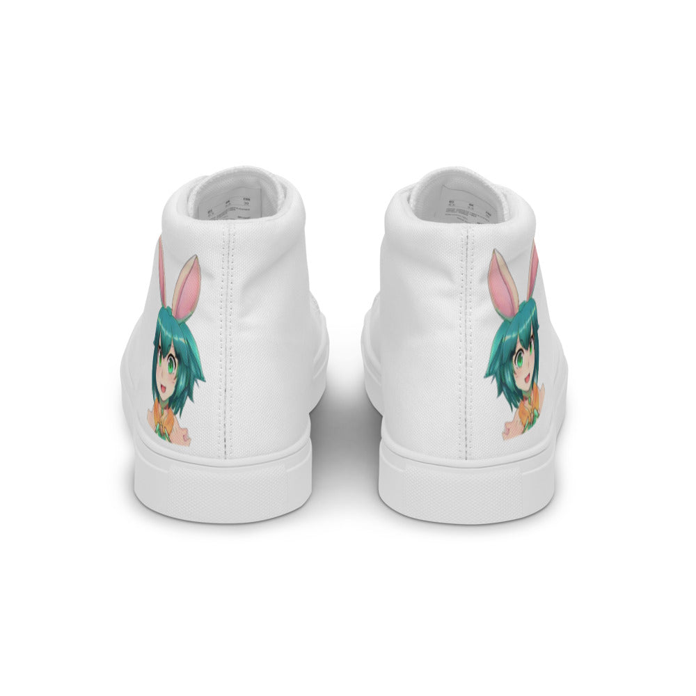 Men’s Mecha Pop Girl 199's high top canvas shoes - Random the Ghost