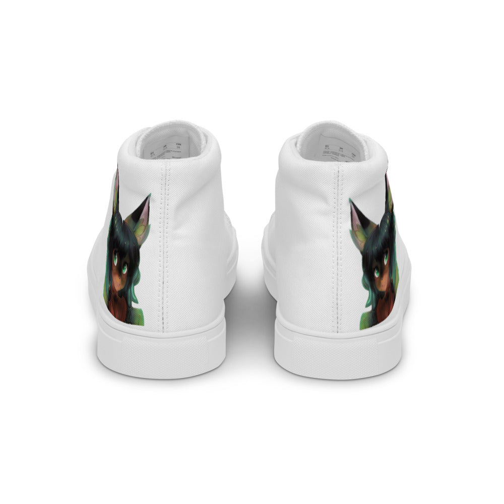 Men’s Mecha Pop Girl 201's high top canvas shoes - Random the Ghost